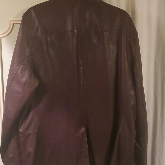 Banana Republic Leather Coat - Picture 3 of 7